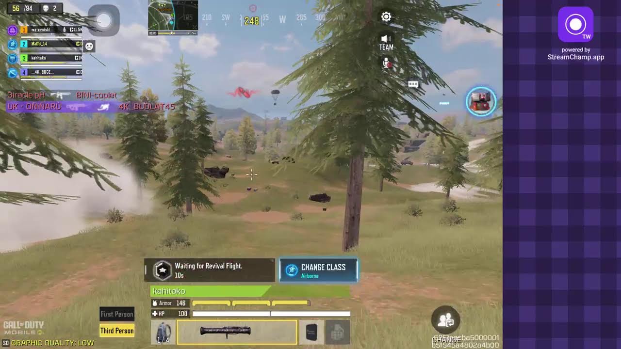 Broadcast powered by StreamChamp