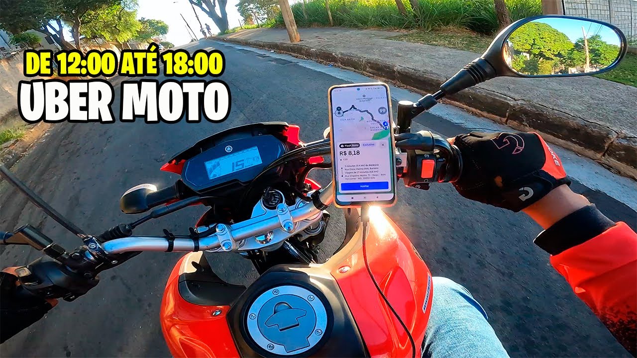 SEXTA FEIRA NA UBER MOTO TESTANDO NOVO HORARIO