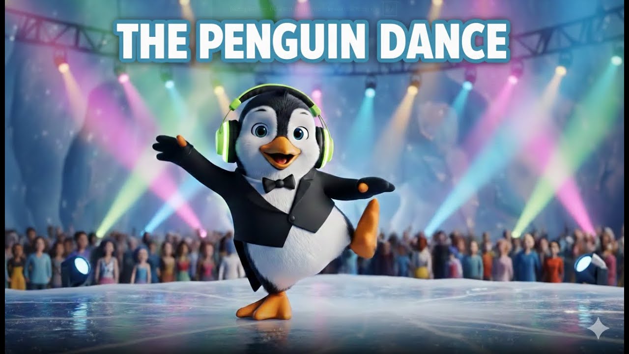 THE PENGUIN DANCE 🐧❄️ Kids Songs & Nursery Rhymes (Happy Dance Video) | Jungle ABC