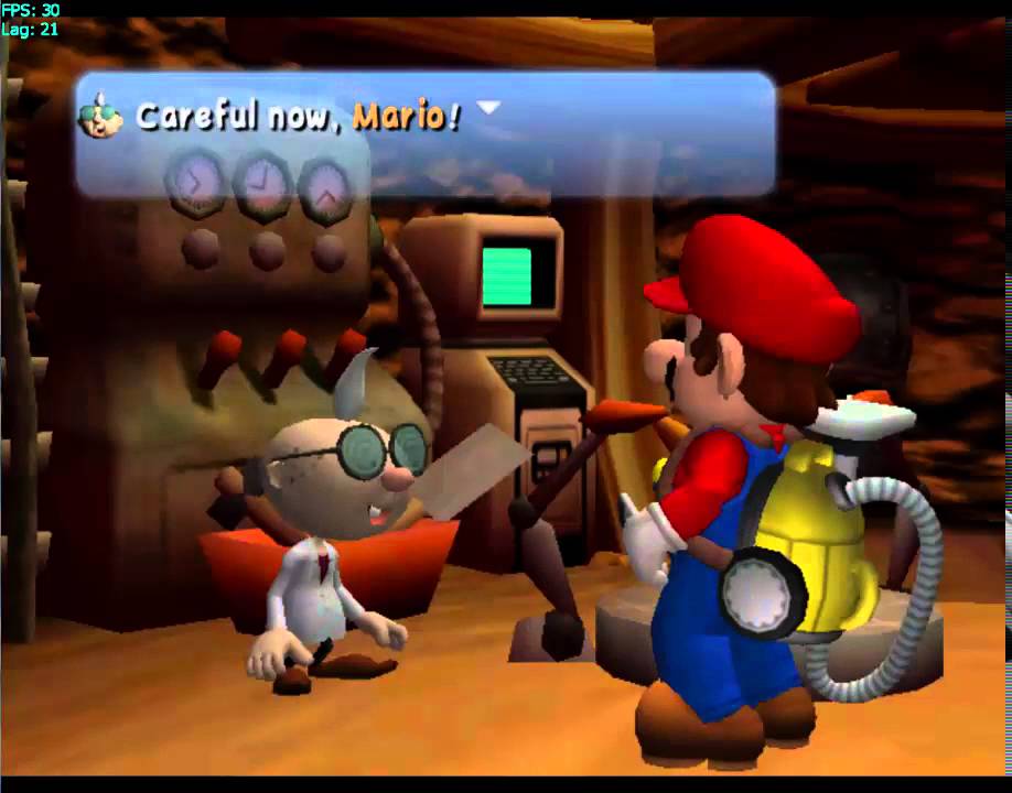 LM Bmario testing with Mario's mansion hack progress