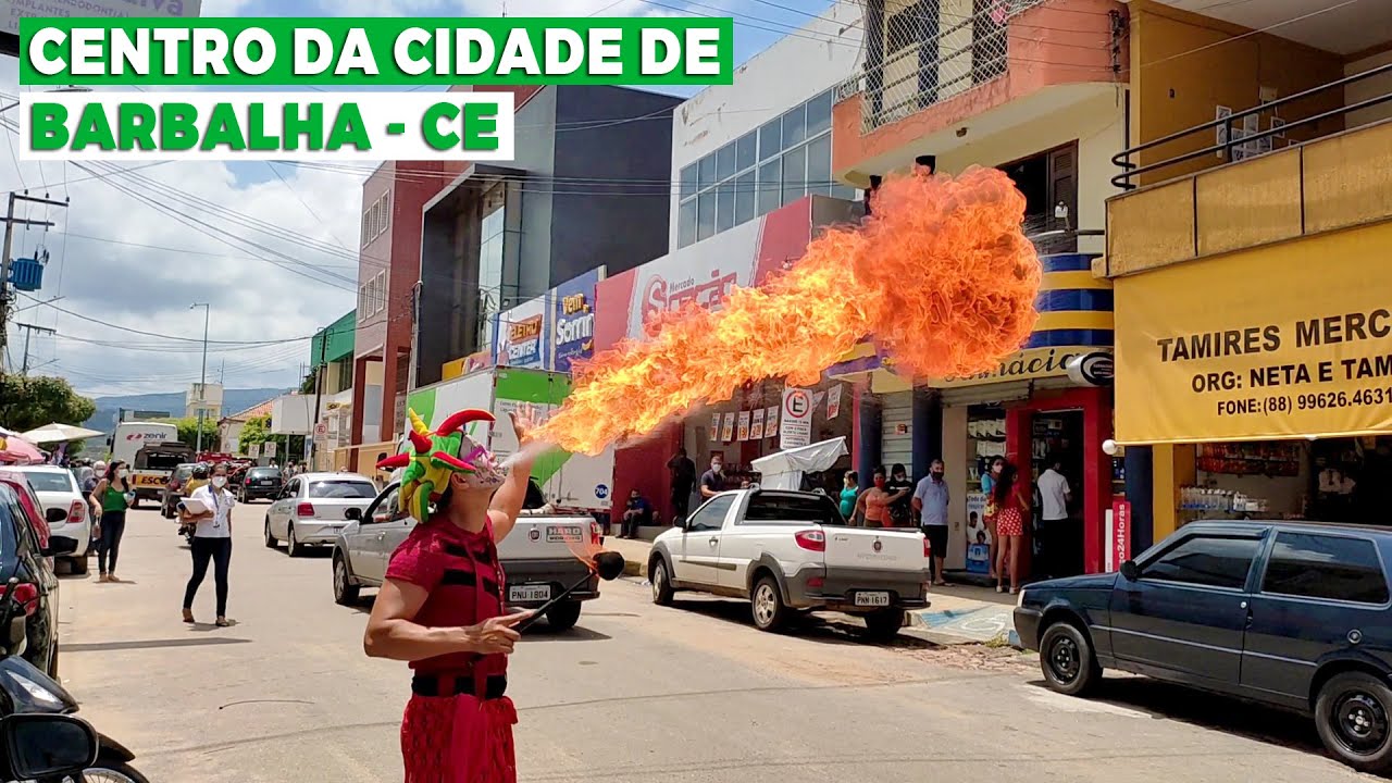 Veja como é o Centro da Cidade de Barbalha CE - Bem Movimentada