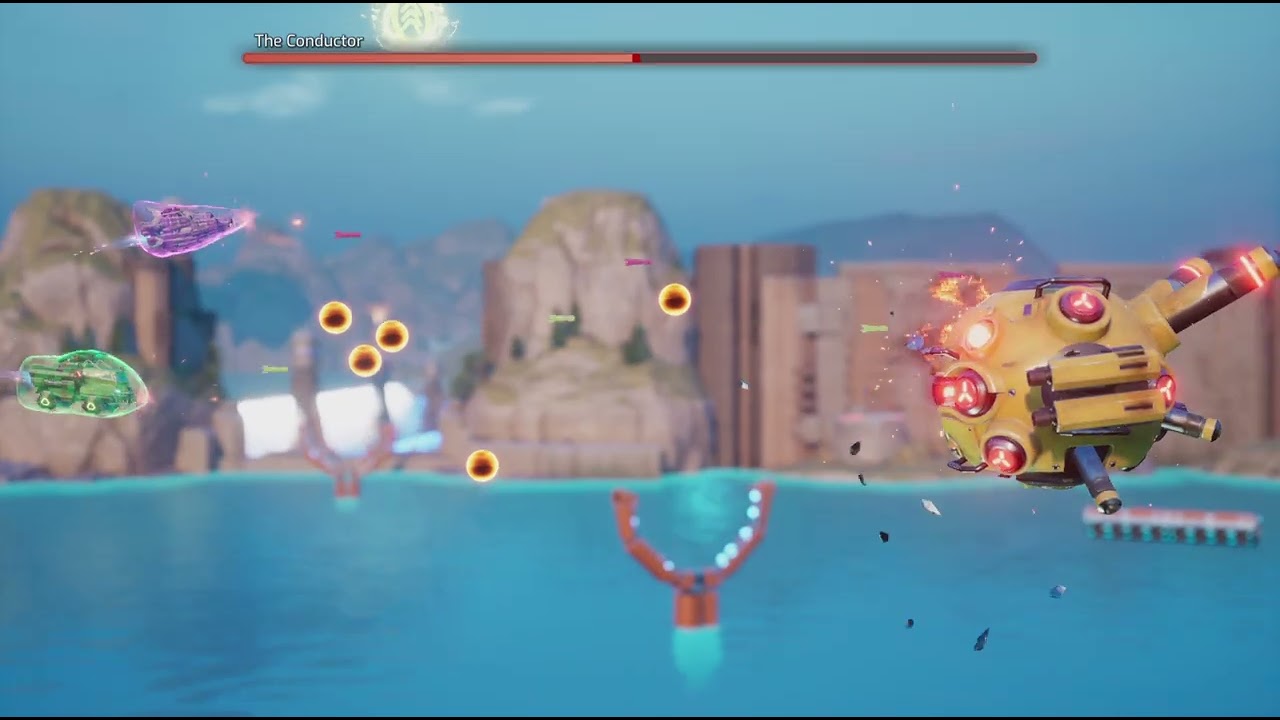 Split Fiction boss battle, finishing off the conducter