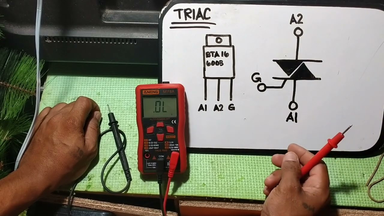 HOW TO TEST  TRIAC BTA16 600B? ILANG AMPERS AT  SUPPLY KAYA ITO ALAMIN NATIN.