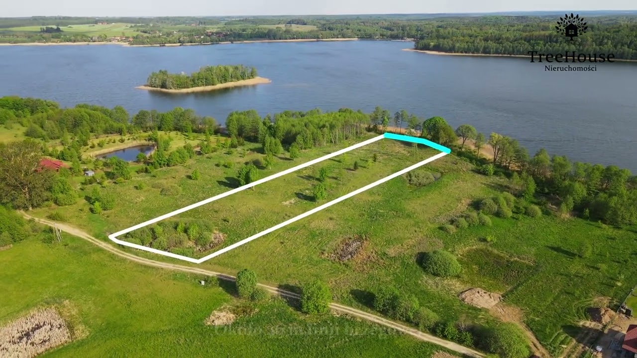 Działka z linią brzegową Jeziora Luterskiego