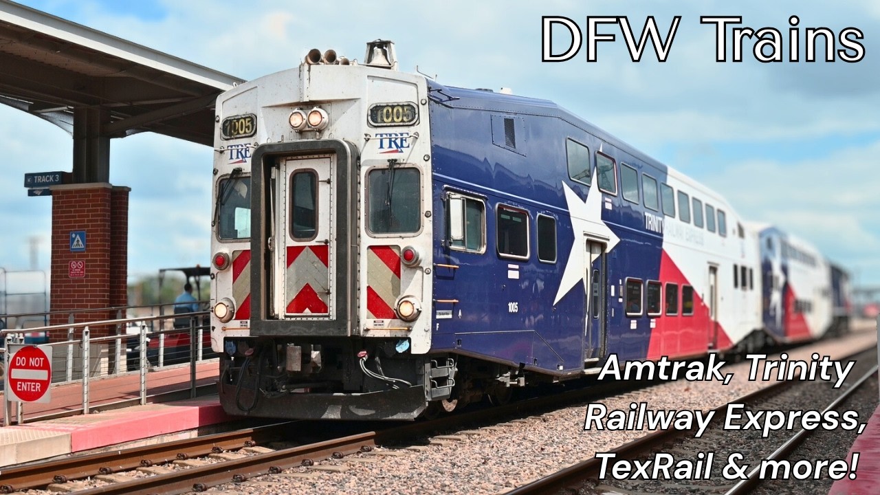 Ultimate Fort Worth Train Compilation in 4K | TRE, TexRail, Amtrak, F40PH & Tower 55