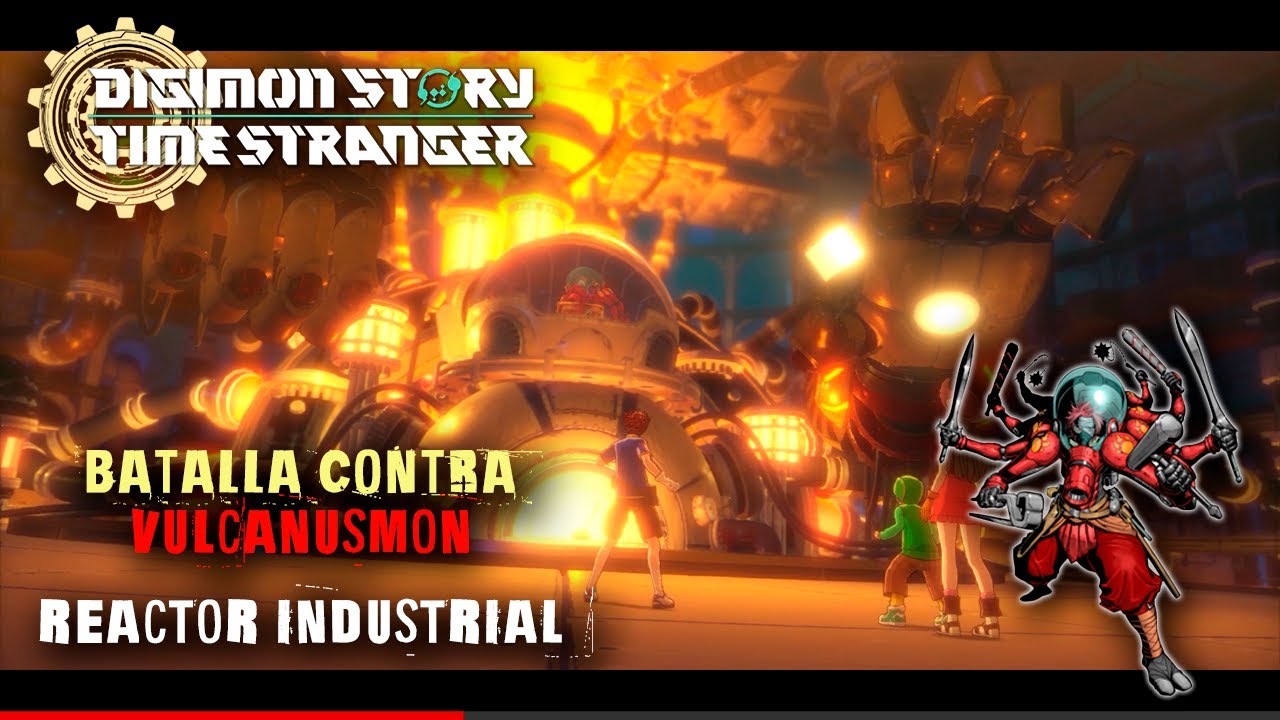 Vulcanusmon es un necio - Enfrentamiento en el Reactor Principal | Digimon Story: Time Stranger