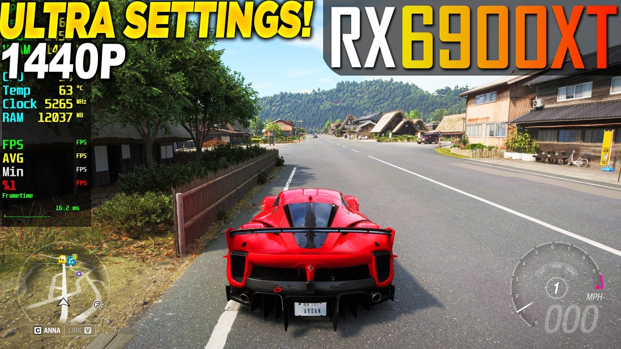 Forza Horizon 6 RX 6900 XT - 1440p High, Ultra, Extreme, RT ON,