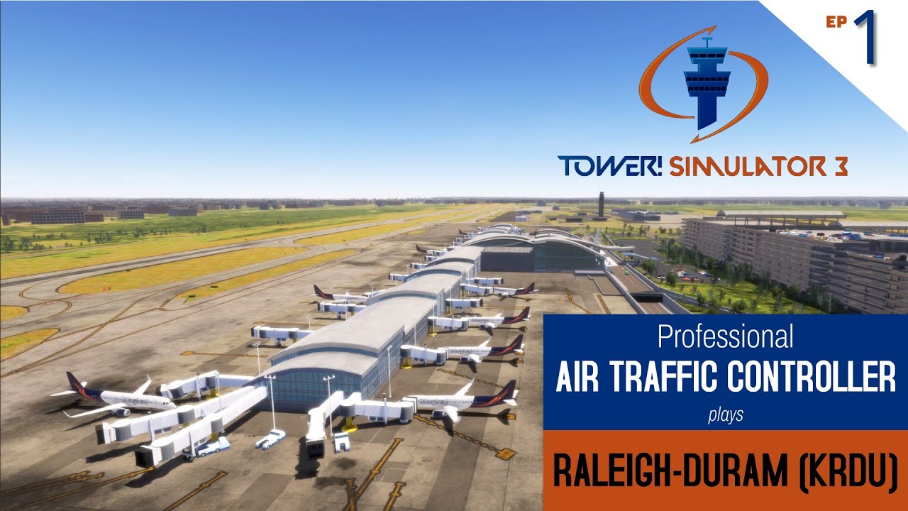 Professional Air Traffic Controller plays Tower! Simulator 3 - Raleigh-Durham Int'l KRDU