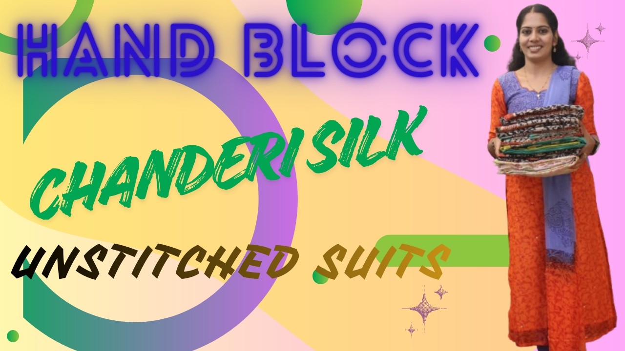 🛒CHANDERI SILK SALWAR MATERIALS ( RESTOCKED )🛍️