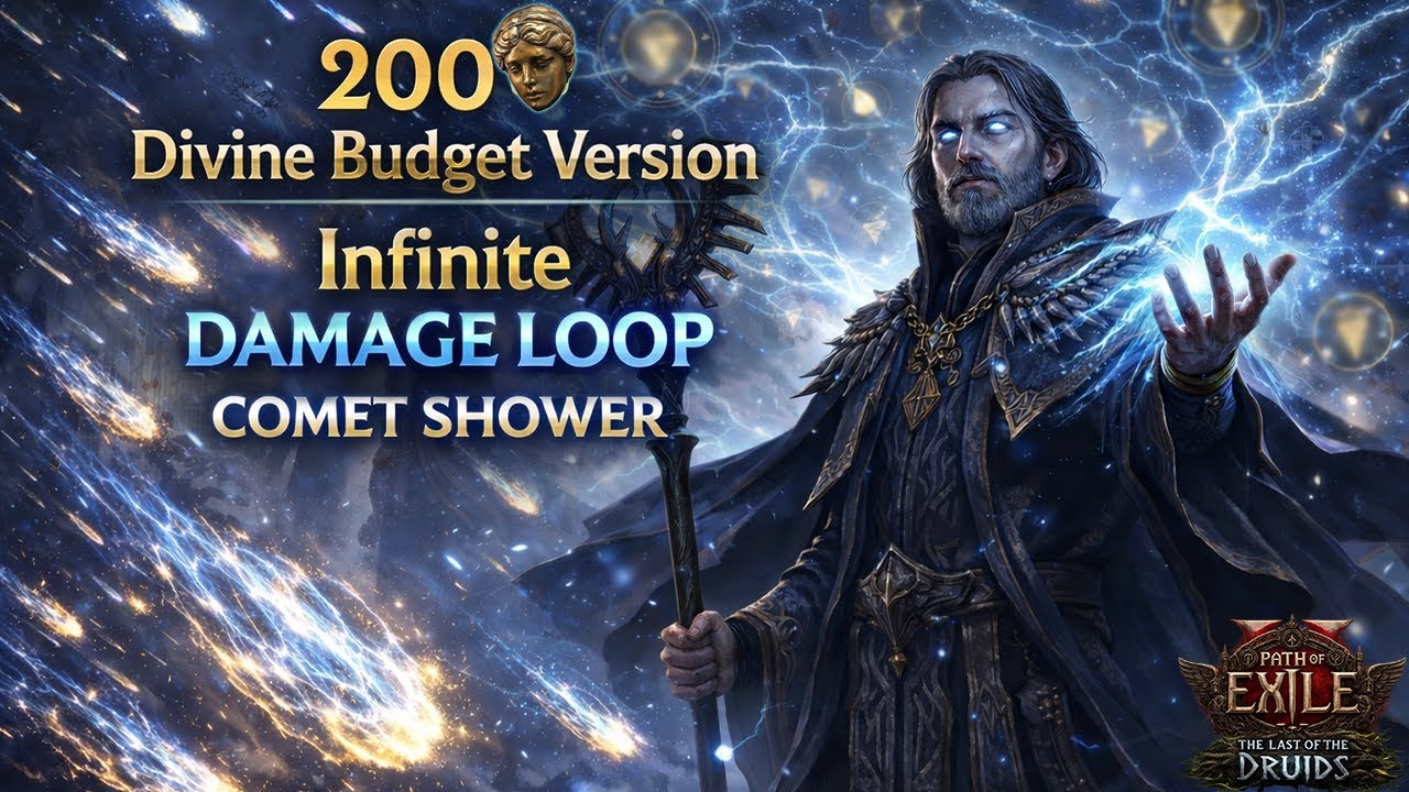 PoE 2 0.4 Oracle Druid -  Infinite LOOP Archmage CoC COMET 200 DIVINE BUDGET + FULL Written GUIDE