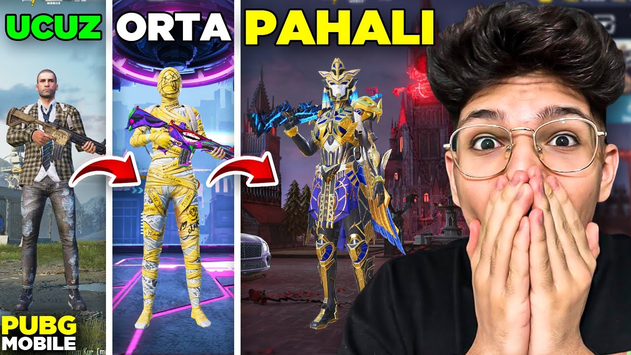 UCUZ, ORTA VE PAHALI HESAP FULLEDİM🤩!! | PUBG MOBİLE