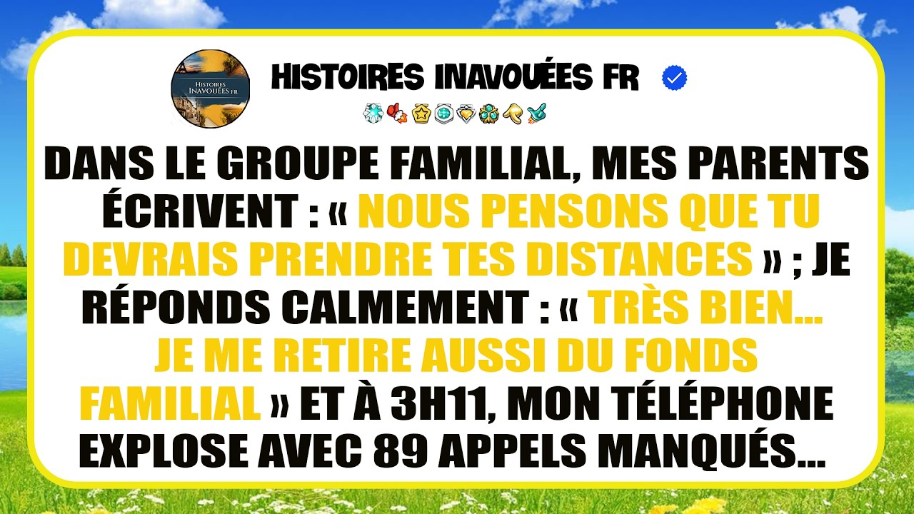Mes Parents M’ont Demandé De Prendre Du Recul Dans Un Message De Groupe, Puis Ma Tante A Réagi…