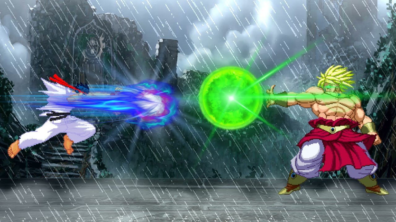 Shin Ryu Vs Broly - Street Fighter Udon X Dragon Ball Z - ANIME MUGEN BATTLE for Epic Match Enjoyers