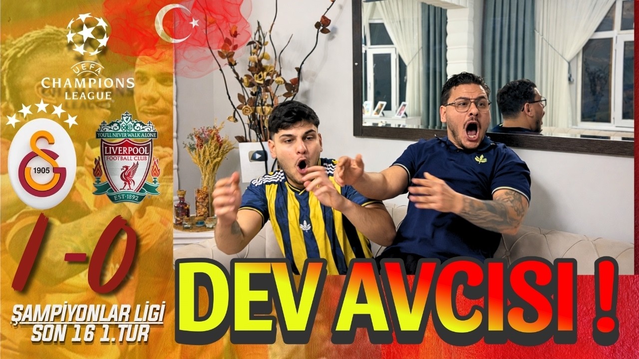FANATİK 2 KARDEŞ GALATASARAY LİVERPOOL MA&Ccedil;INI İZLERSE - GALATASARAY 1-0 LİVERPOOL