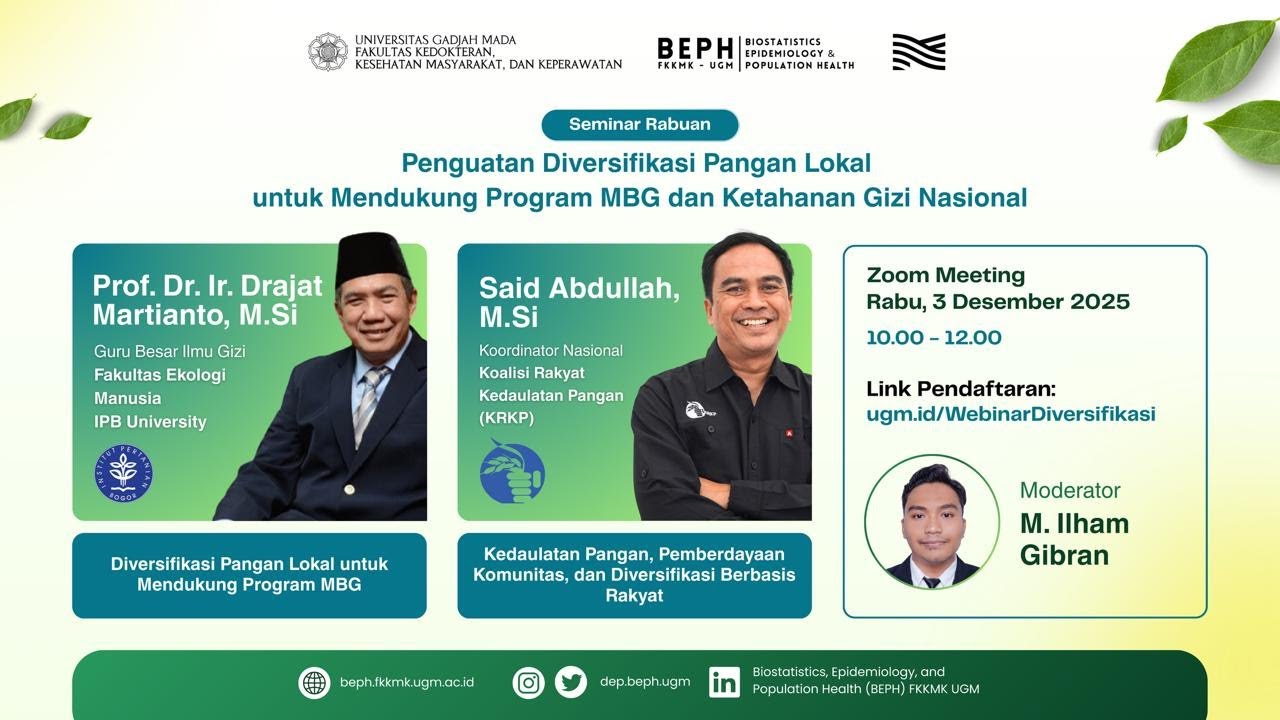 Seminar Rabuan - Penguatan Diversifikasi Pangan Lokal untuk Mendukung MBG & Ketahanan Gizi Nasional