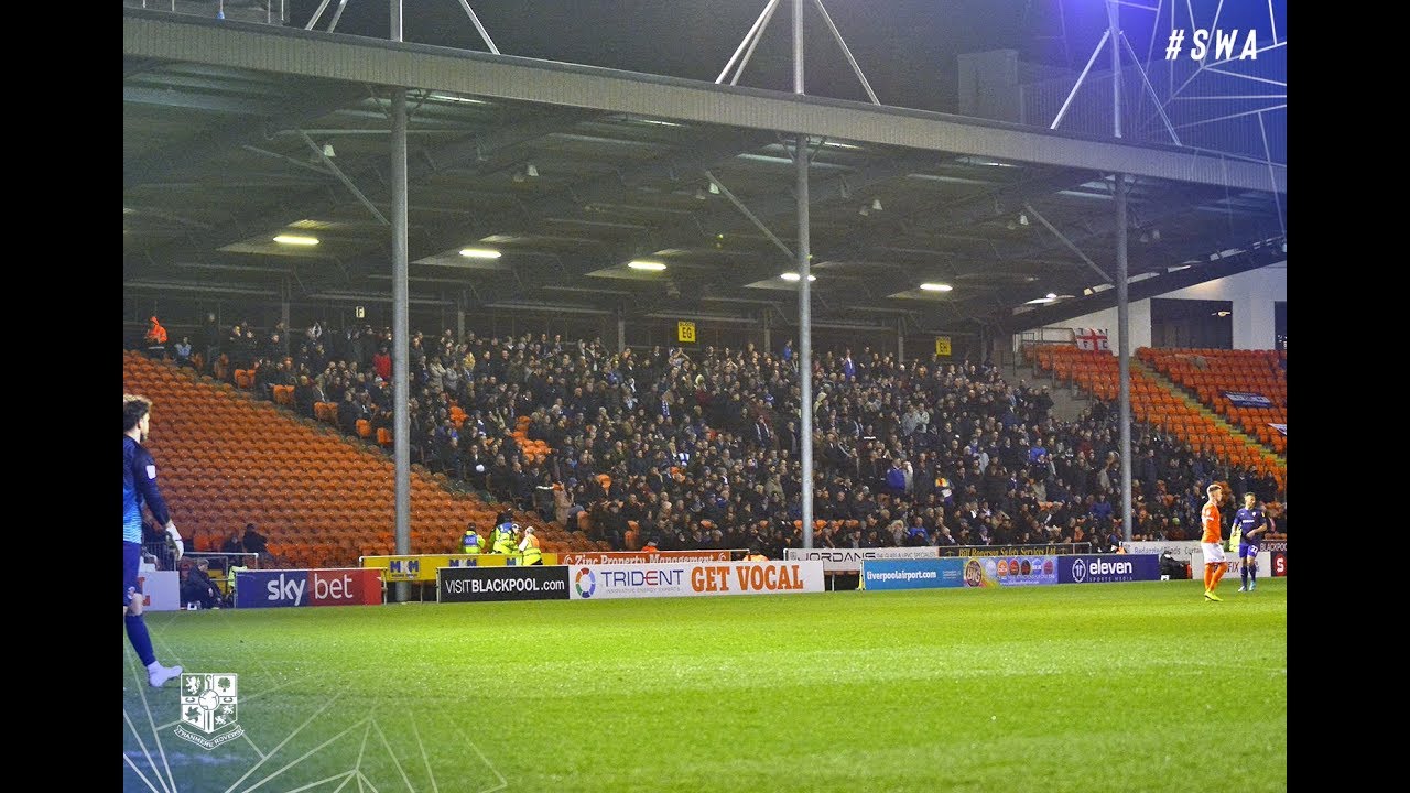 Brilliant atmosphere from Tranmere fans at Blackpool!
