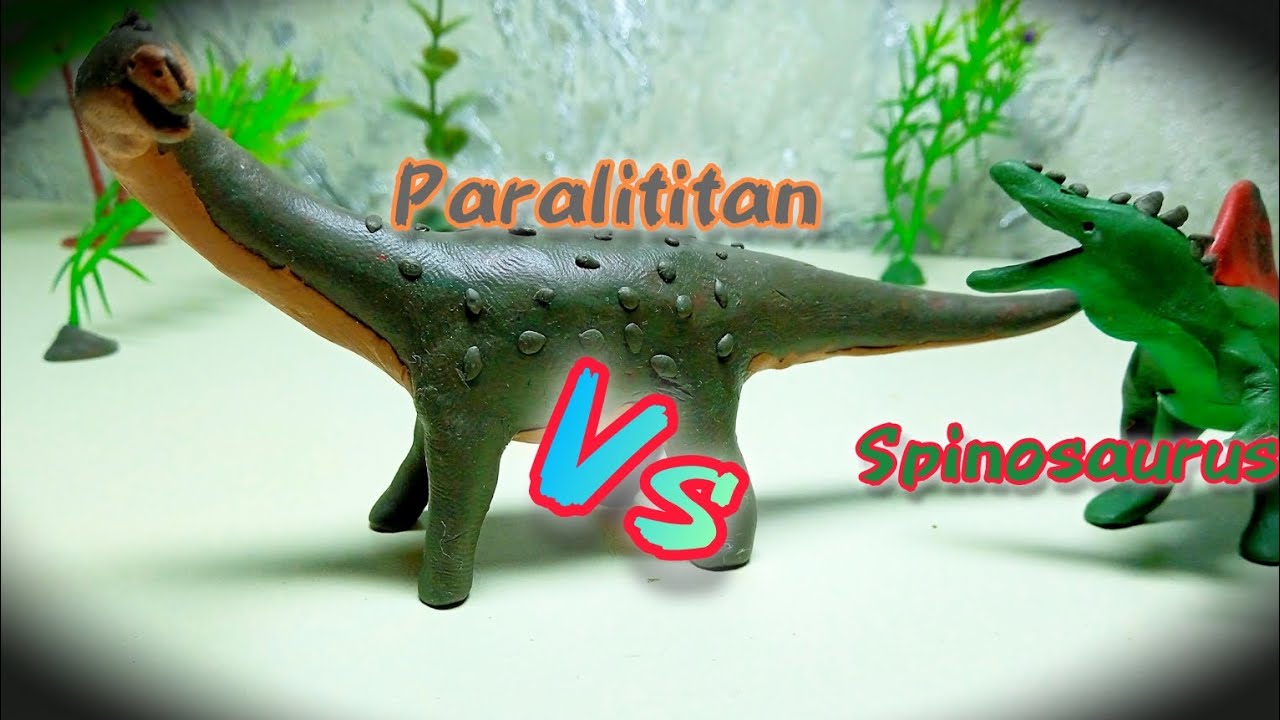 Paralititan vs Spinosaurus ( monsters resurrected ) / Claymotion fight's 