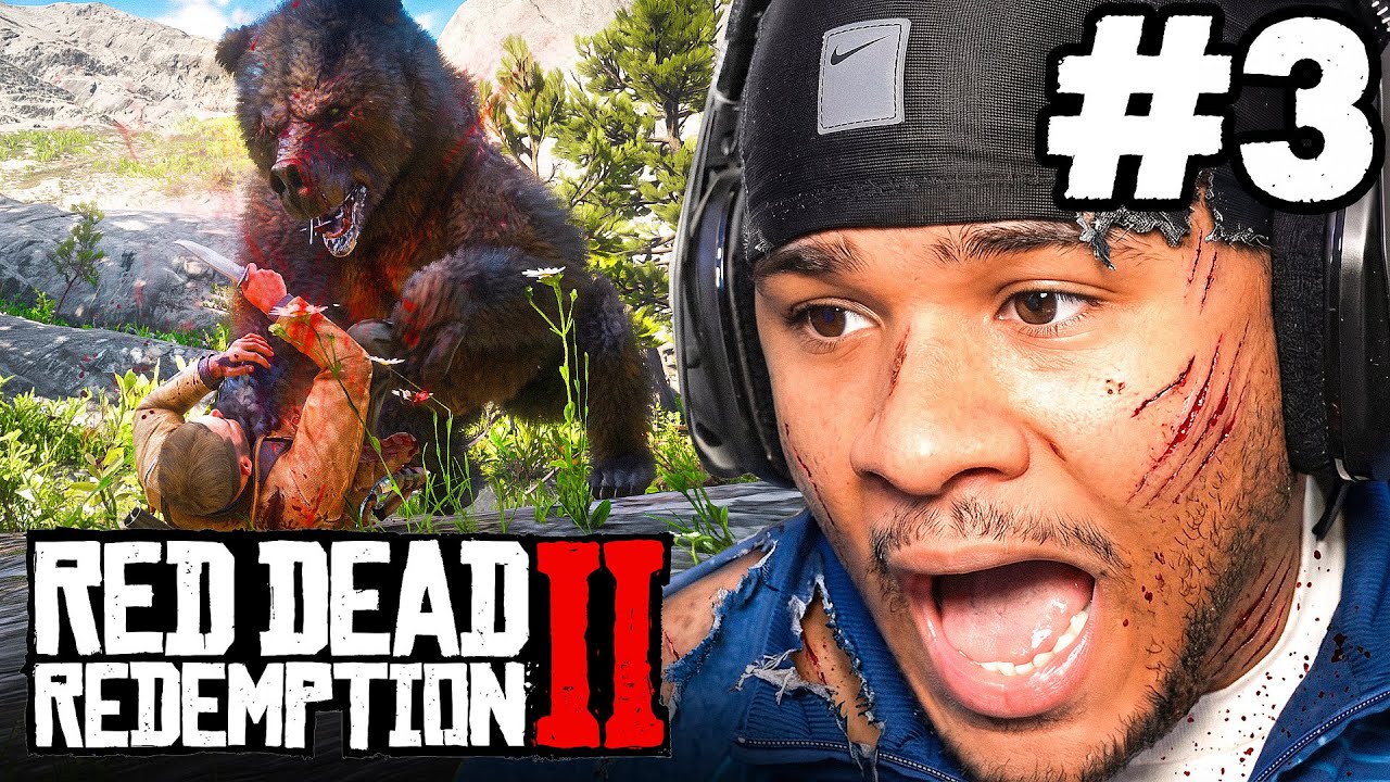 1,700-pound Grizzley Bear Attack | Red Dead Redemption 2 | Part 3