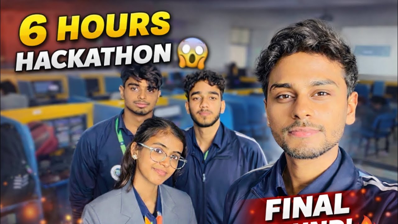 My First College Hackathon Experience 😱 | 6 Hours Coding Challenge #mayadeviuniversity #collegevlogs