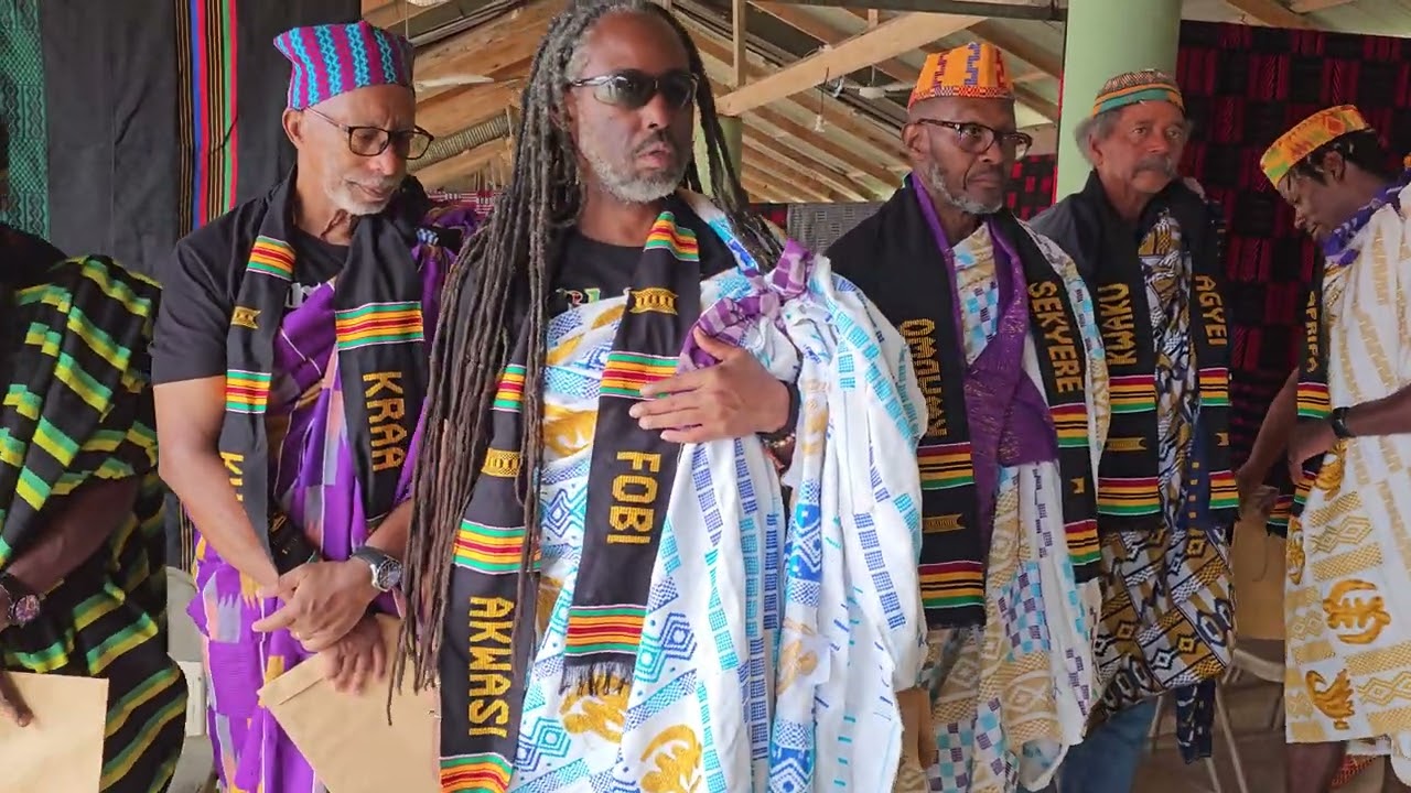 Men Naming Ceremony at Odomankoma Culture Village in the Ashanti Region - Ghana July 2024 Journey