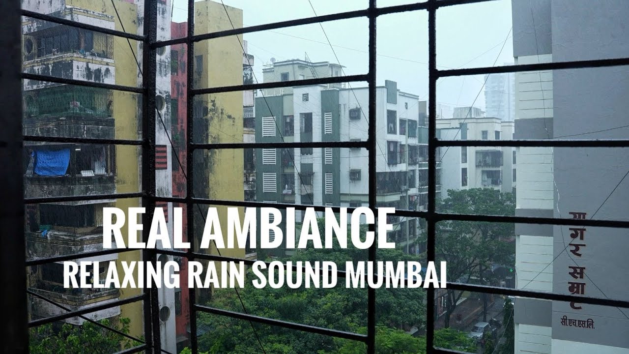 Relaxing Monsoon Rain in Mumbai 2025 🌧️ | 4K City Ambience