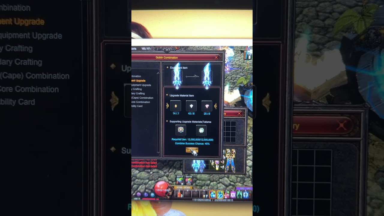 Lightning sword upgrade win or lose? #muonline #mmorpg #webzen