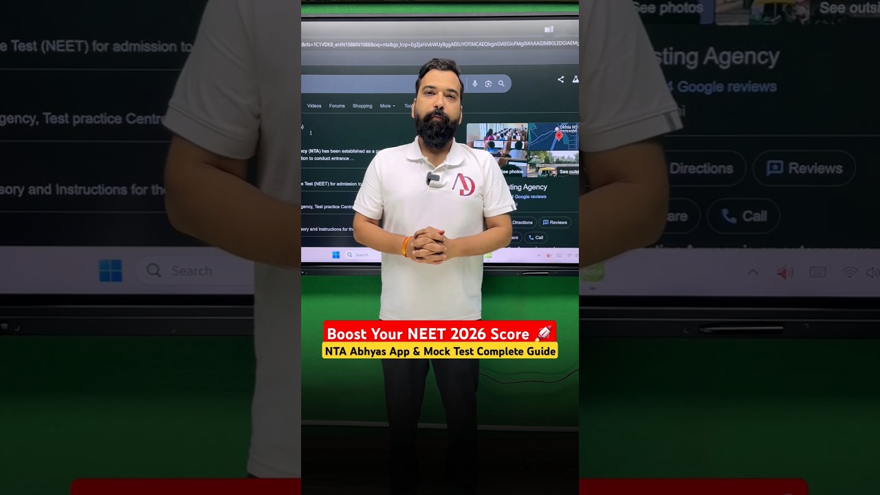 Boost Your NEET 2026 Score 🚀| NTA Abhyas App & Mock Test Complete Guide | Satyam Sir ##neet2026
