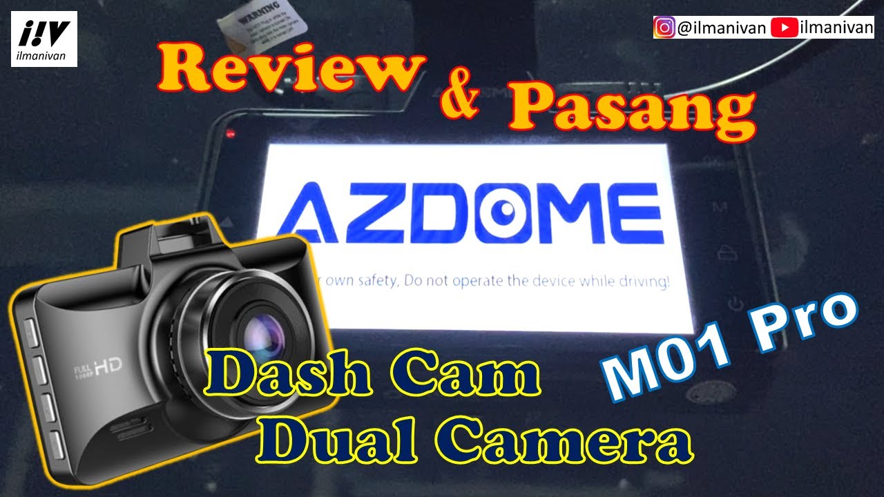 REVIEW & PASANG AZDOME M01 PRO DASHCAM DUAL CAMERA