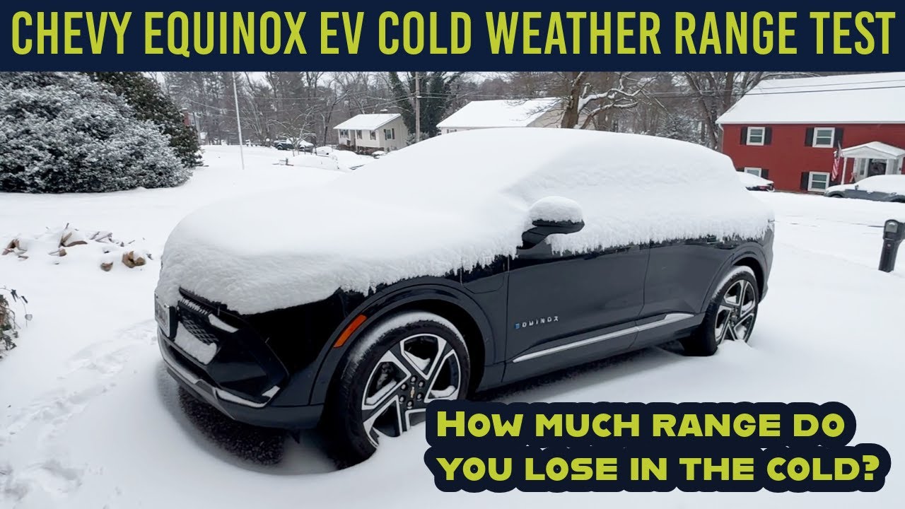 Тест запаса хода электромобиля Chevy Equinox в холодную погоду