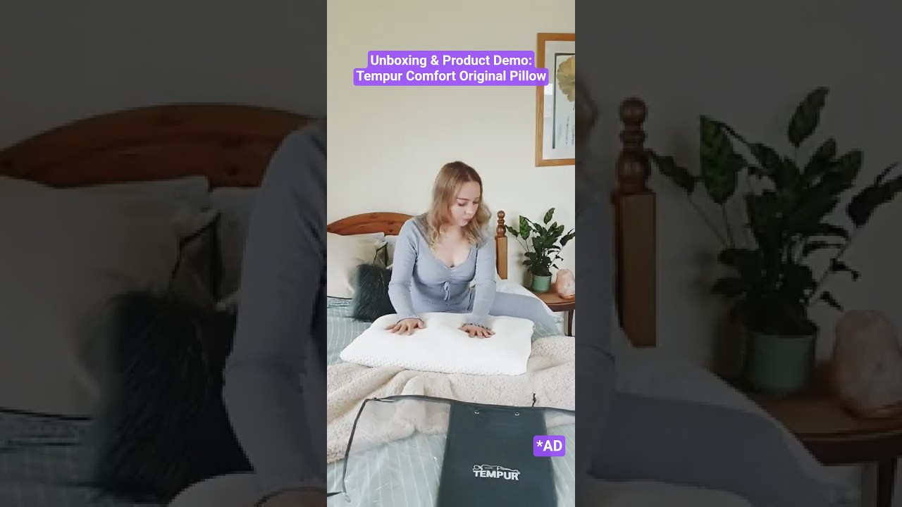 TEMPUR Comfort Original Pillow Review - Memory Foam Sleep Ergonomics