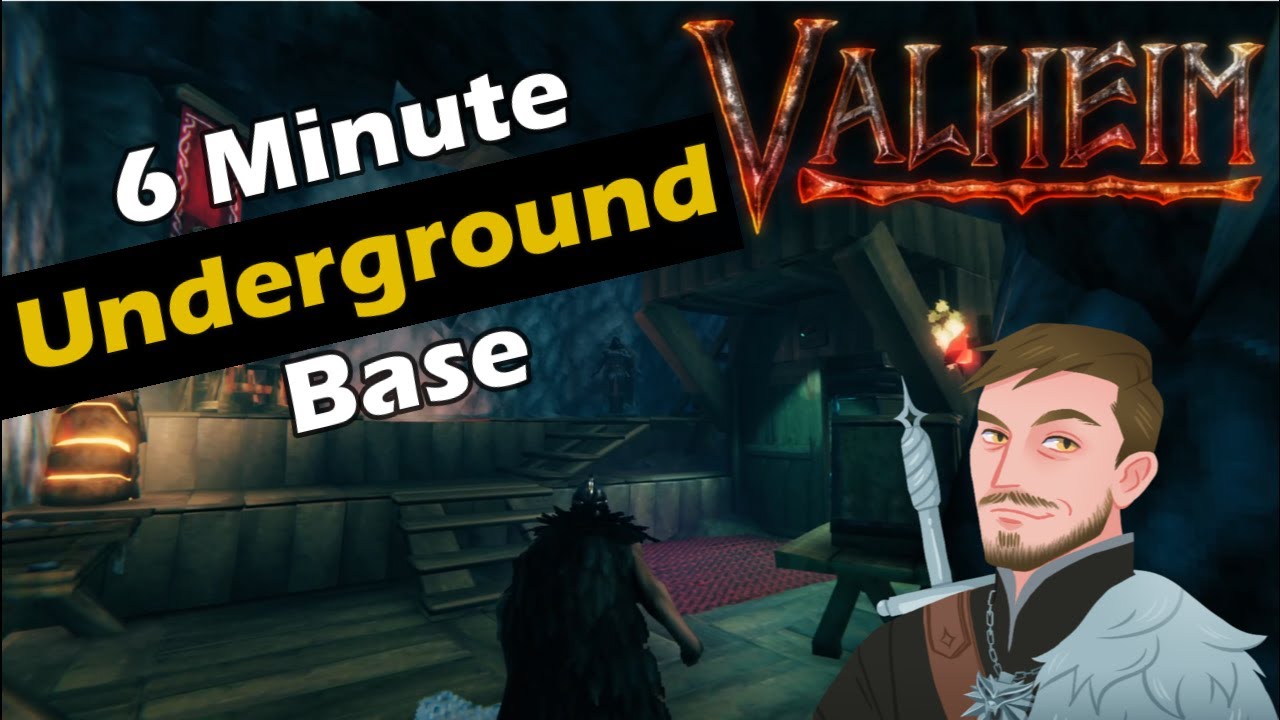 How To Build An Underground Base In 6 Minutes - Valheim Mistlands