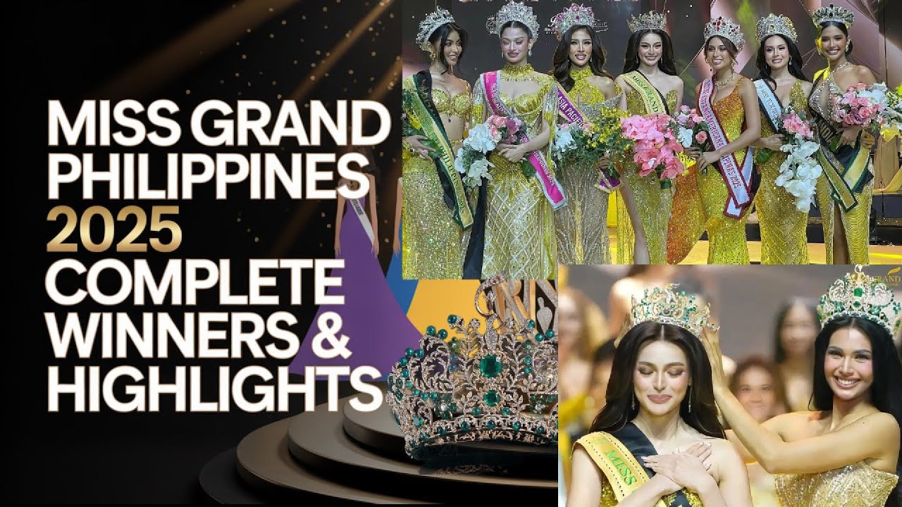 Miss Grand Philippines 2025 Coronation Night | Complete Winners & Highlights