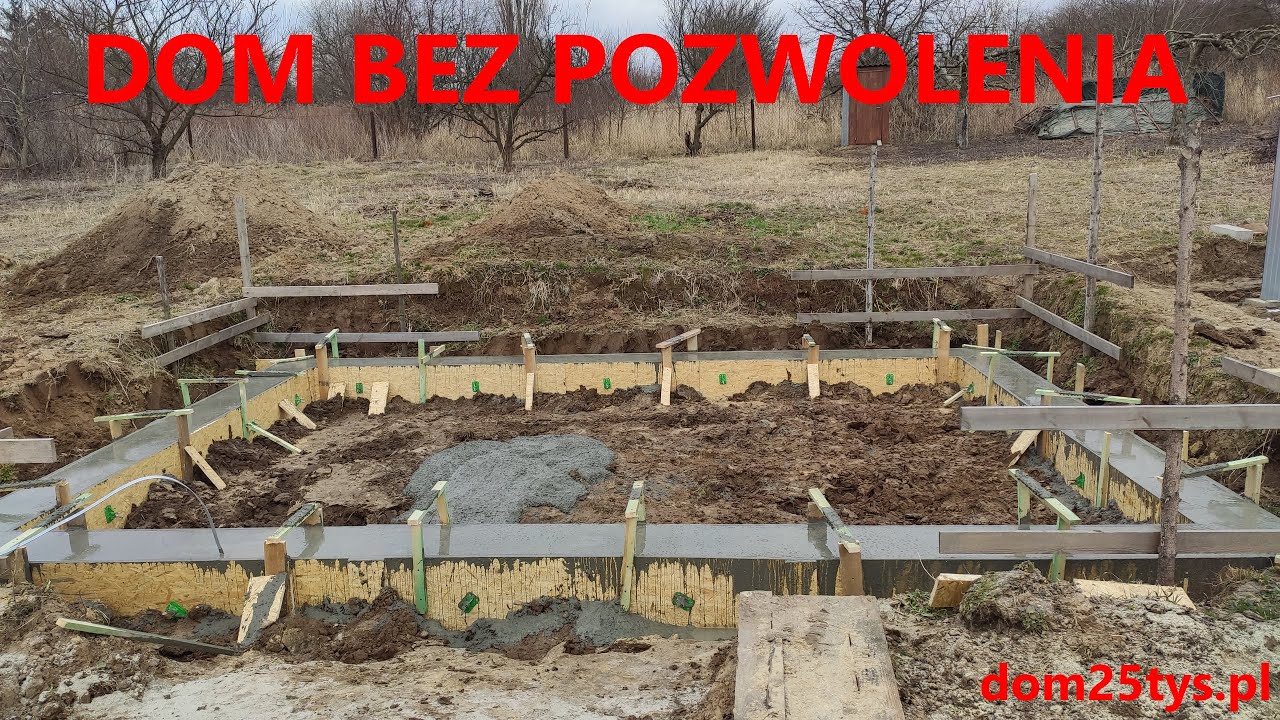 SEZON ROZPOCZĘTY | DOM BEZ POZWOLENIA | JAK WYKONAĆ ŁAWY FUNDAMENTOWE  ODC 1 #domza25tysięcy