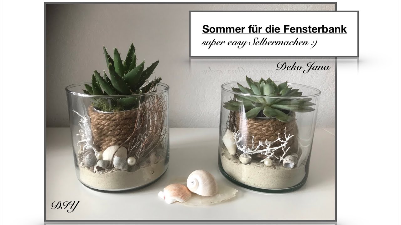 DIY: Wohn.- und Deko Idee, Sommer Duo, Urlaubsfeeling pur🐚☀️Sommerdeko #6 (How to) / Deko Jana