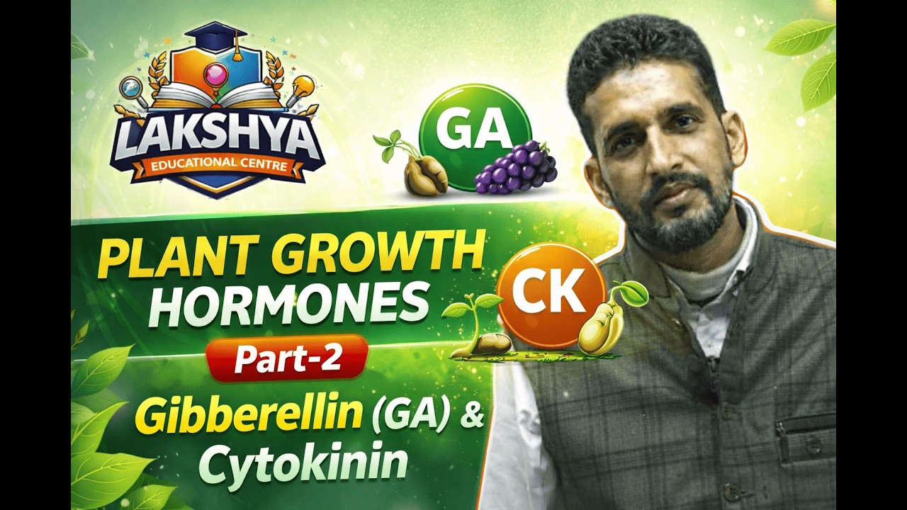 2️⃣ Gibberellin (GA) & Cytokinin Explained | Plant Hormones Part-2 | Complete Concept in One Shot