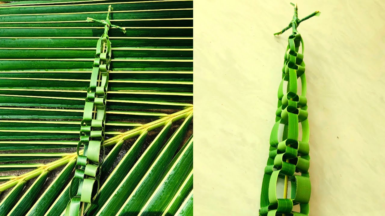 Coconut Leaf Easy Craft | Palm Sunday Cross Making