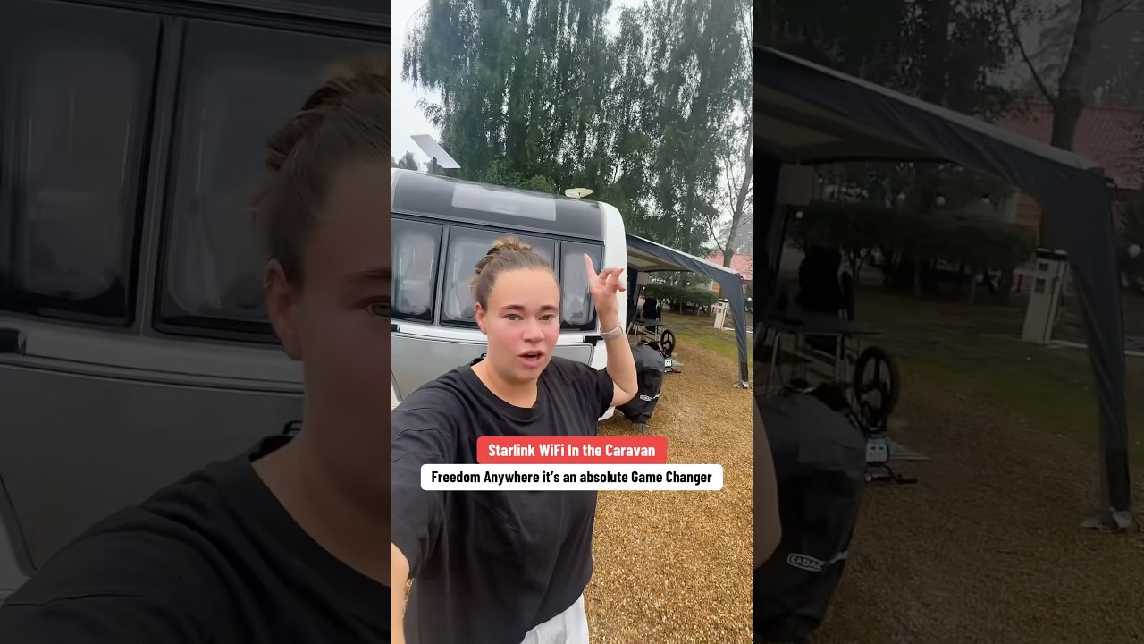 STARLINK WIFI W PRZYCZEPIE KEMPINGOWEJ #starlink #caravalife #touringcaravan #starlinkwifi #carav...