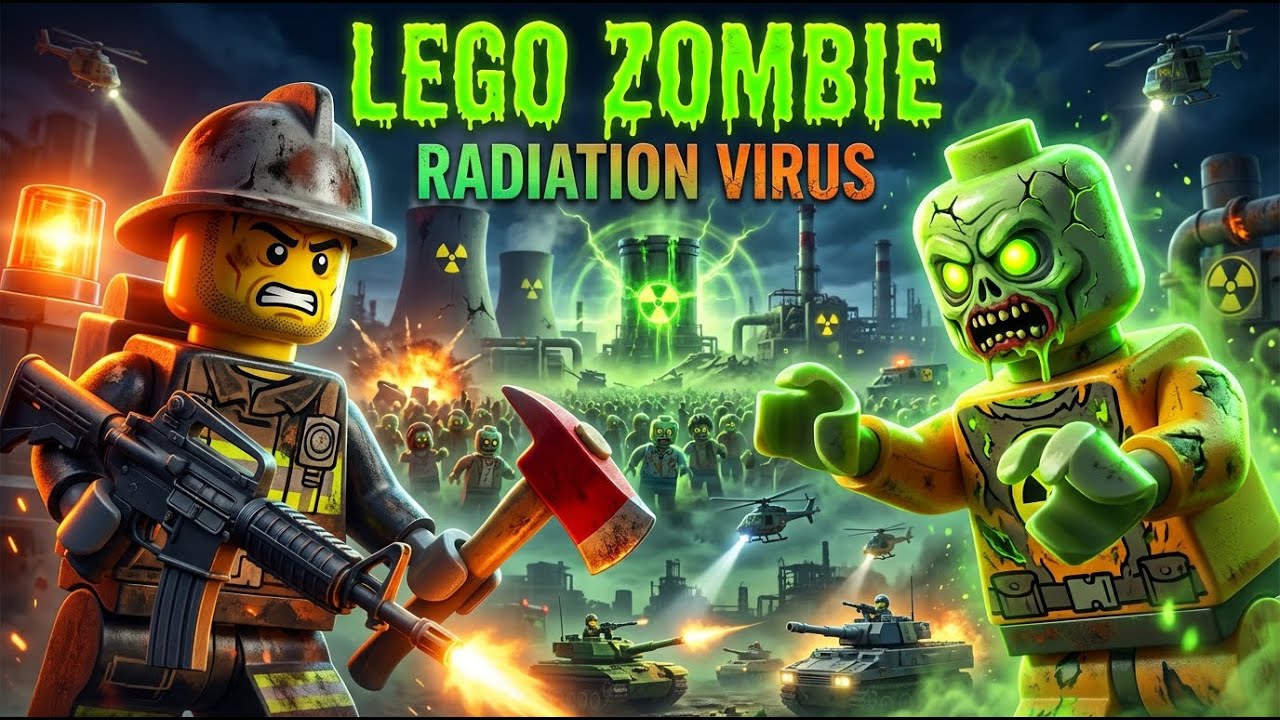 LEGO Zombie Outbreak at Nuclear Power Plant | Lego Survival | LEGO Zombie Animation