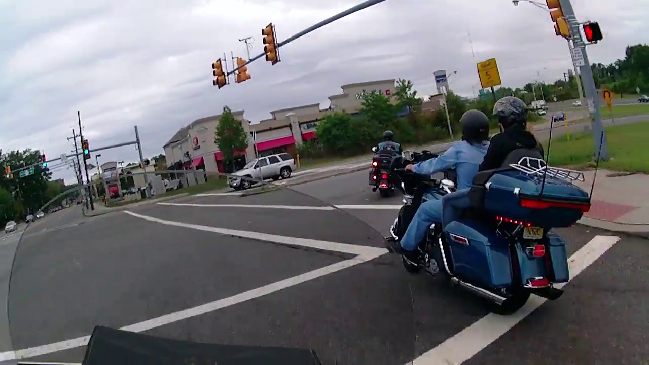 Harley Davidson Group Ride with CB Radio and Hand Signals