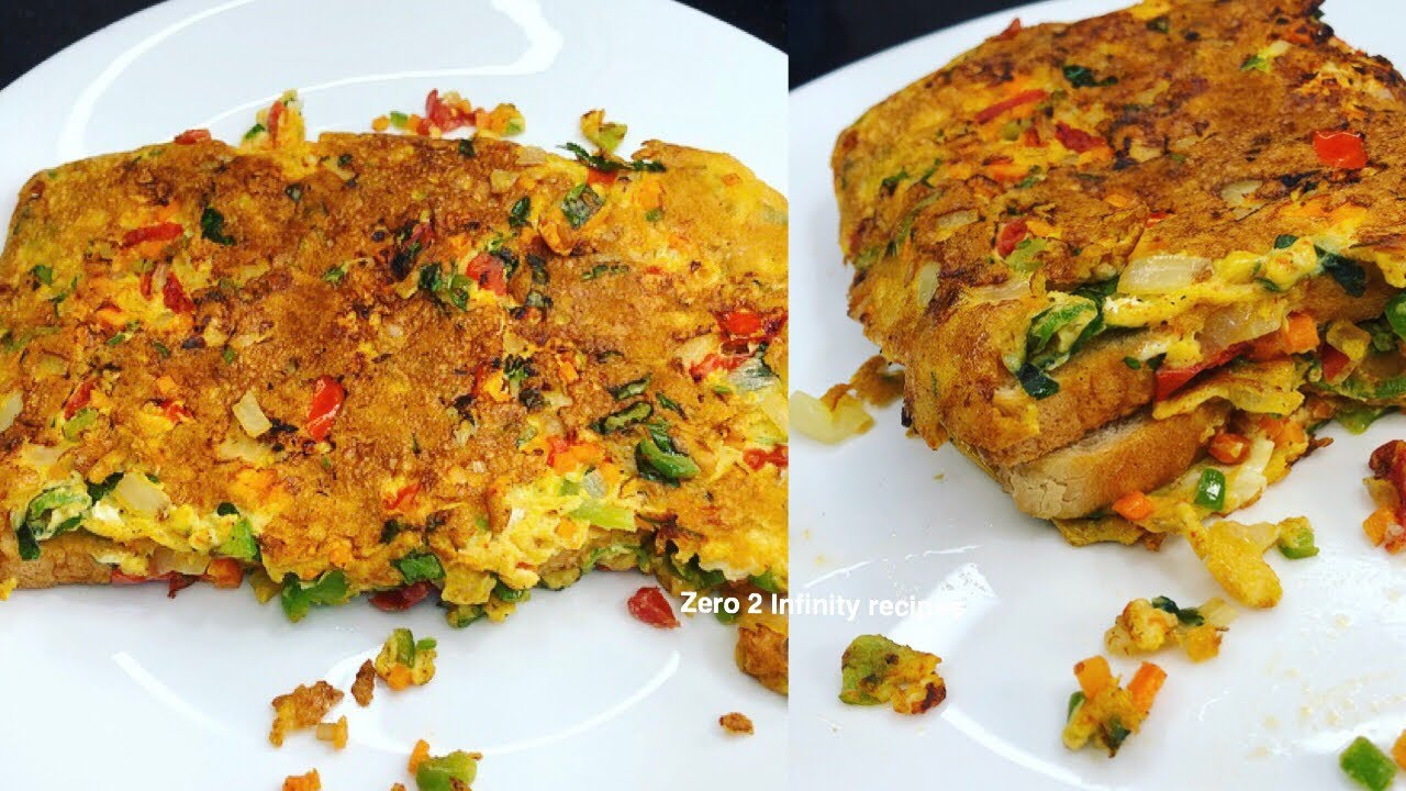 High Protein,Fiber weight loss Wheat bread omelette | Nutritious omelette