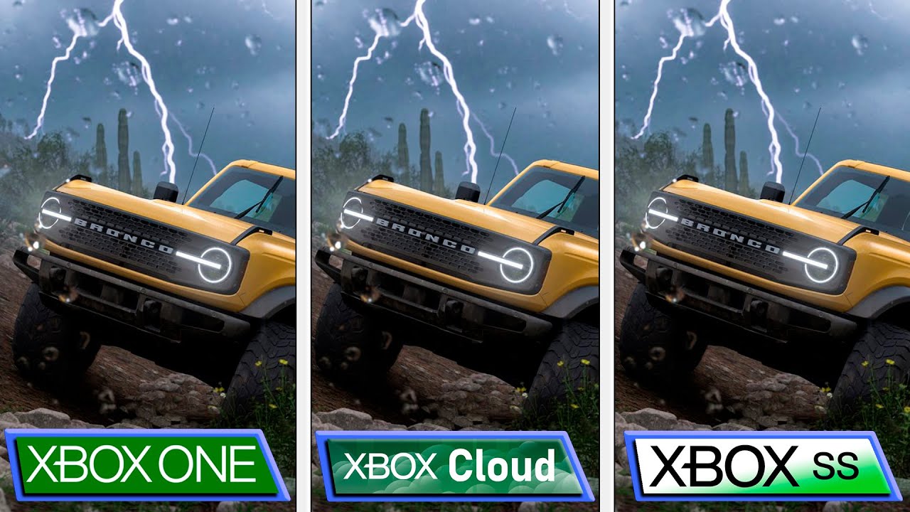 Forza Horizon 5 | XCloud - Xbox One - Xbox Series S | Graphics Comparison