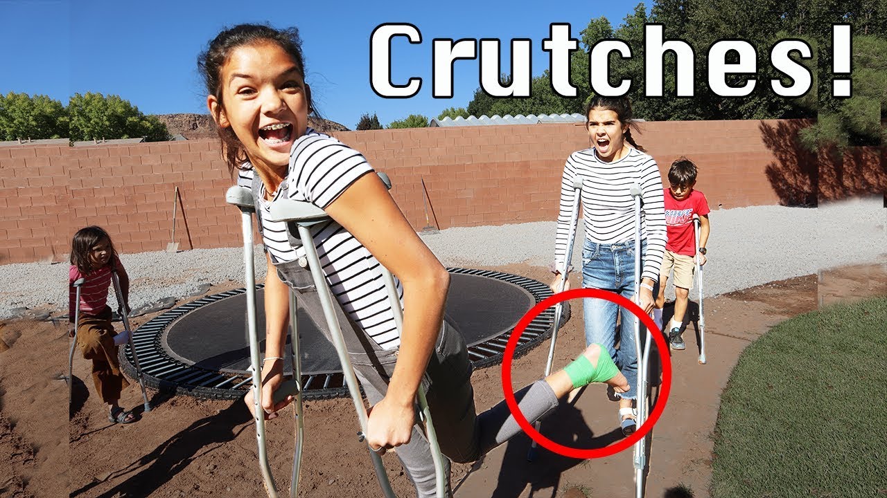 Last to drop the CRUTCHES!!   Cora gets crutches today!