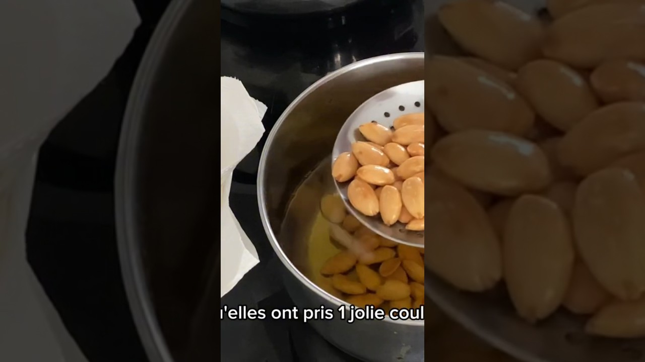 Comment Bien griller les amendes￼ ? #recettemarocaine #amandegrill&eacute;es
