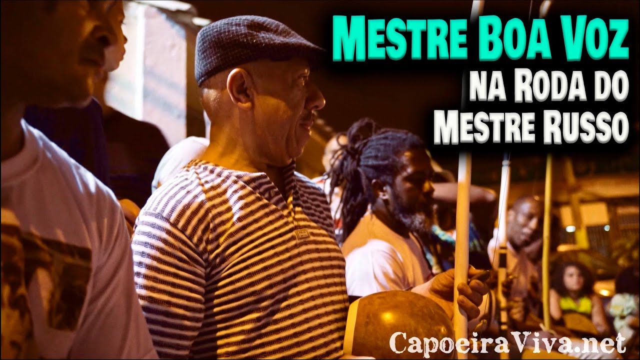 Mestre Boa Voz na Roda de Capoeira do Mestre Russo de Caxias do Movimento de Integração Livre- RJ
