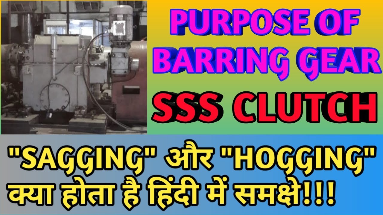 PURPOSE OF BARRING/TURNING GEAR || SAGGING & HOGGING || SSS CLUTCH || [हिंदी]