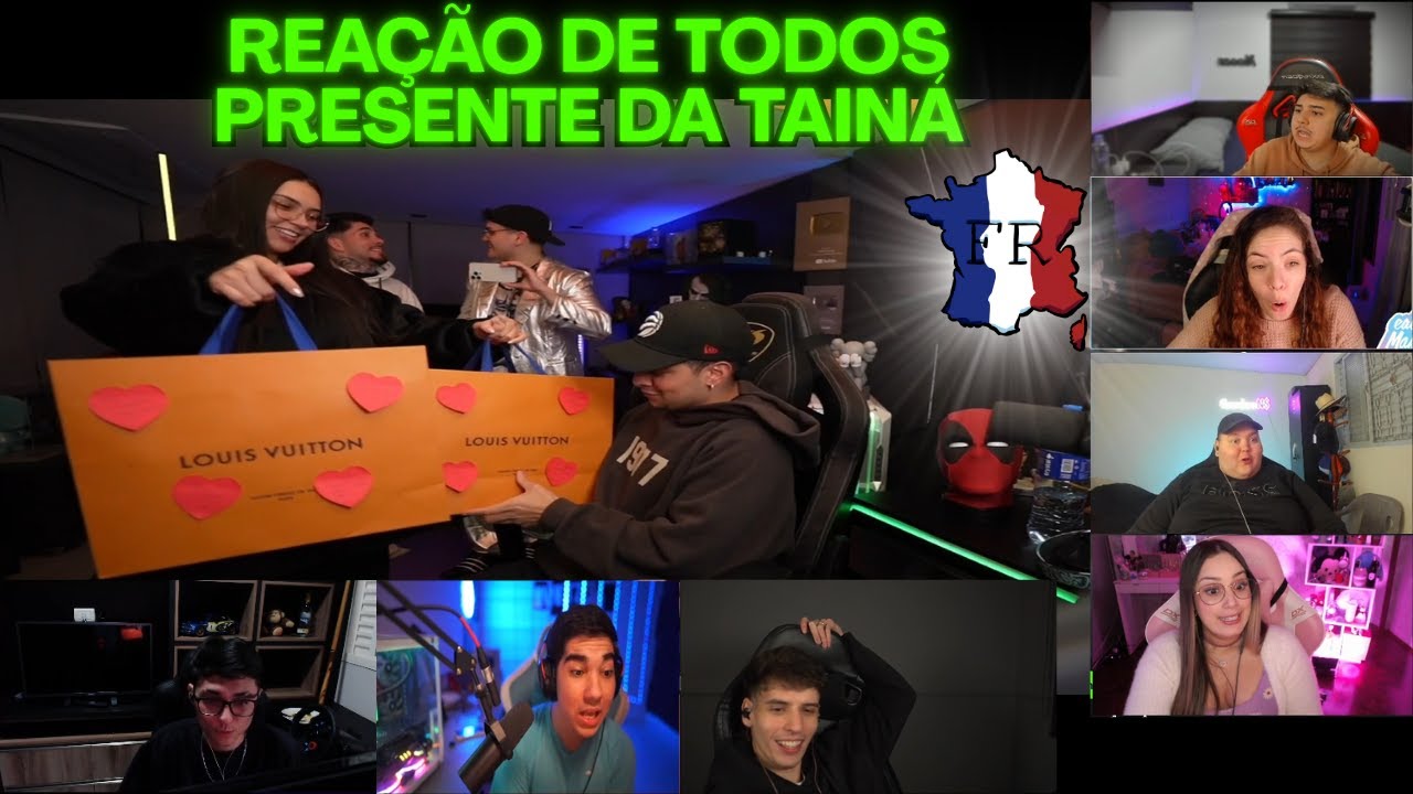 REAÇÃO DA FRANÇA COM PRESENTE DA TAINÁ PARA CORINGA!!