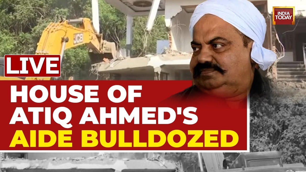 Watch Live: Home Of Atique Ahmed's Aide Being  Bulldozed In UP's Prayagraj | Umesh Pal Murder case