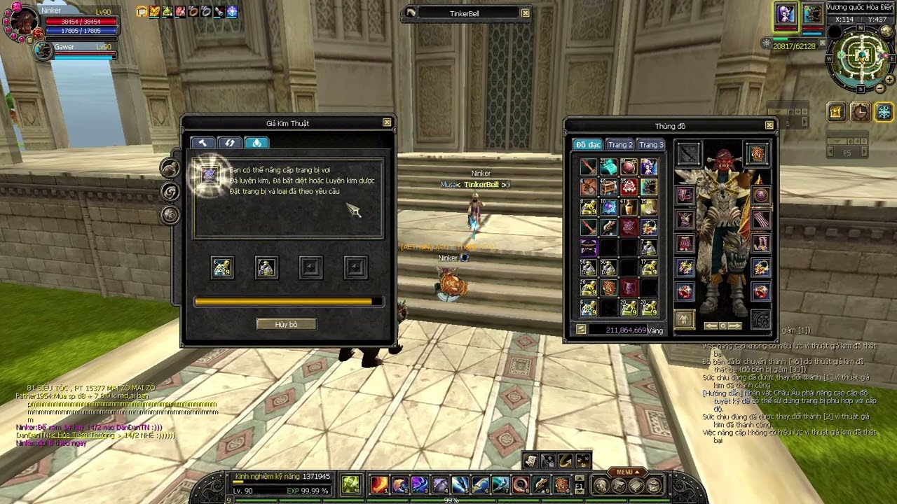 Mix vũ khí + 14 sv Hoàng Kim SRO VTC ( Full từ A-Z )