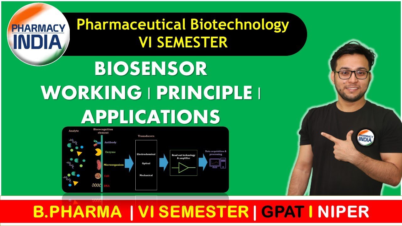 BIOSENSOR | WORKING | PRINCIPLE | APPLICATIONS | BIOTECHNOLOGY | VI SEMESTER | B.PHARMA