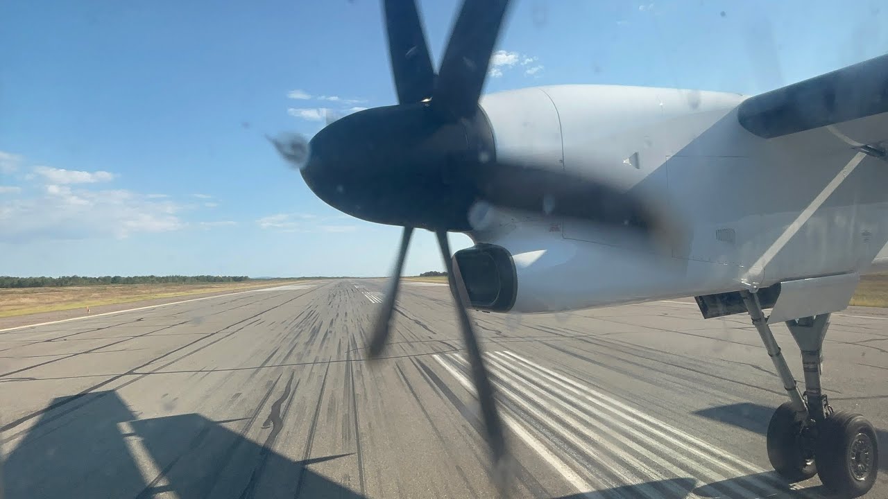 Air Canada Express (Jazz) Dash-8-400 Takeoff from Sudbury (September 2024)